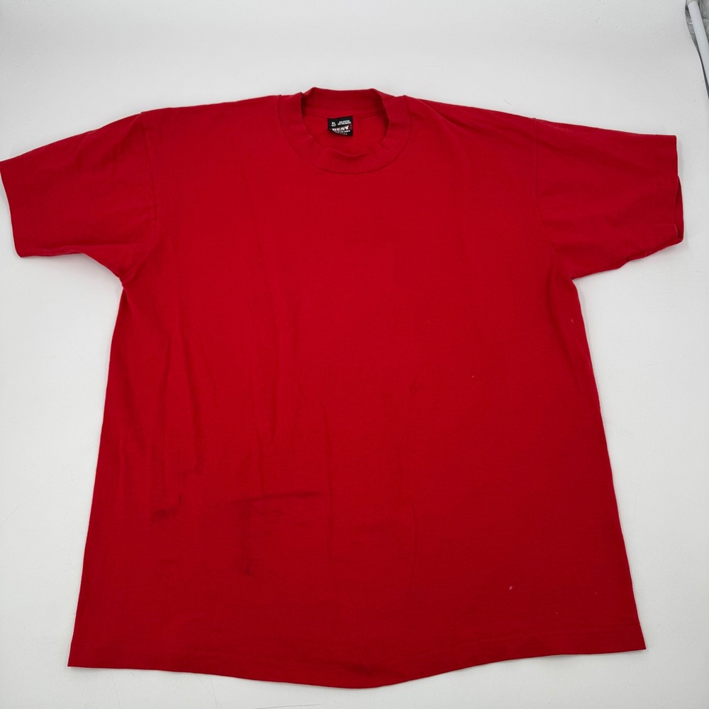 Vintage‎ 90s Roaring 20s Santa Rosa Graphic T-Shirt Fruit Loom BEST XL Red